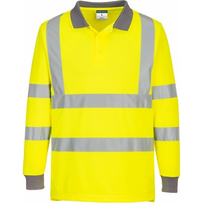 Portwest EC11 Eco Hi-Vis L/S Reflexná polokošeľa 6 ks žltá 3XL