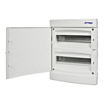 Schrack Табло апартаментно за мазилка 24 модула, 2х12, бяла врата - Schrack (BK080052)