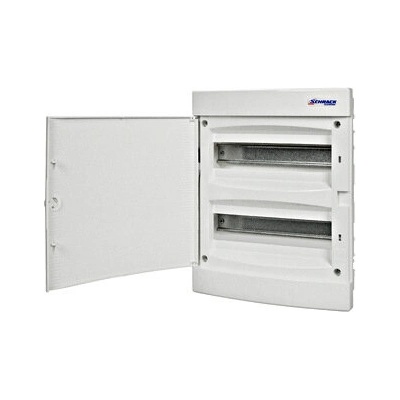 Schrack Табло апартаментно за мазилка 24 модула, 2х12, бяла врата - Schrack (BK080052)
