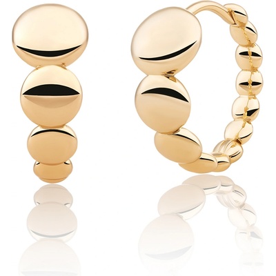 Sparkling Jewels Originálne pozlátené kruhy EAG33