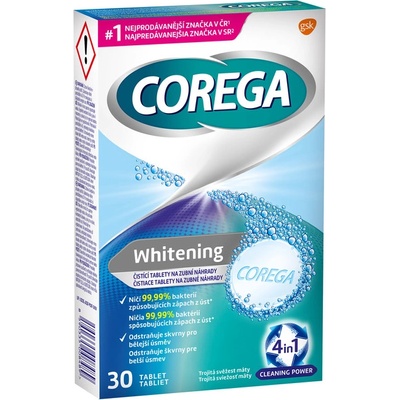 Corega Whitening tabs 30 ks – Zbozi.Blesk.cz