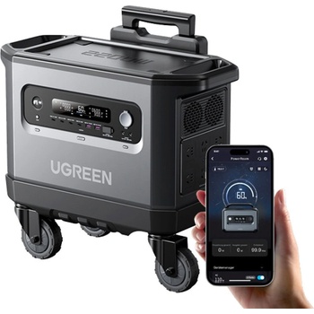 UGREEN Преносима електроцентрала Ugreen PowerRoam 2200 LiFePO4, 2300W, 2048Wh, сива (UGREEN-15357)