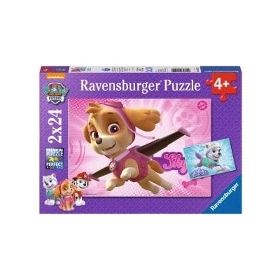 Ravensburger 2x24 puzzle elements of Skye and Everest Paw Patrol