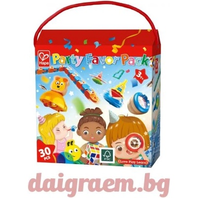 Hape Комплект парти кутия, 30 части, hape e0488 (h0488)