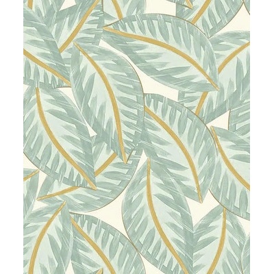 Green&Co Vliesová tapeta Caracas zelená, rozmery 0,53x10,05 m