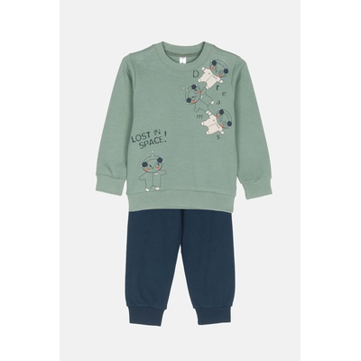 JOYCE Chlapecké bavlněné pyžamo LOST IN SPACE Zelená