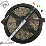  12V LED Лента Mногоцветна 5050 - 30 SMD/m RGB, 12V, 5 W/m, IP65, ролка 5м► 3.47лв/м (0516 RGB)