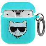 Karl Lagerfeld KLA2UCHFL калъф за AirPods син Choupette (KLA2UCHFL)