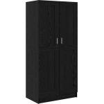 vidaXL Гардероб Черния дъб 82, 5 x 51, 5 x 180 см Инженерна дървесина (875163)