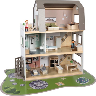 Small Foot Domček pre bábiky so záhradou a príslušenstvom