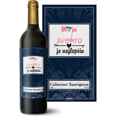 Sablio Moja svokra je najlepšia Cabernet Sauvignon Červené víno 12 % 0,75 l (holá fľaša)