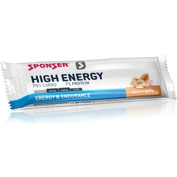 Sponser High Energy Bar, Salty-Nuts vegan - 45 g