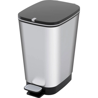 Curver CHIC BIN STYLE Abfallbehälter M 25 L, silber 237544 odpadkový koš, plast, stříbrná, 1 ks