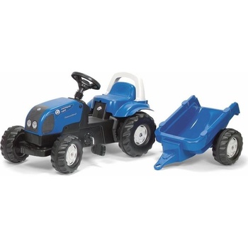 Rolly Toys Šlapací traktor Rolly Kid Landini modrý s vlekem
