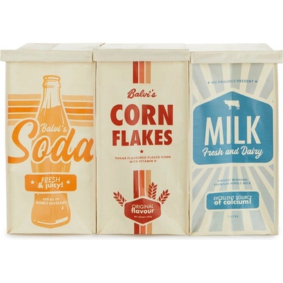 Balvi Пластмасови кошчета за отпадъци в комплект 3 бр. за рециклиране 28 l Retro - Balvi (1031546_27670)