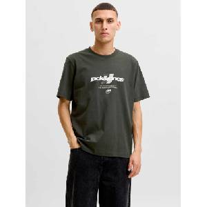 JACK & JONES Тениска jcoclub graphic front print tee ss cn (123009155055540)