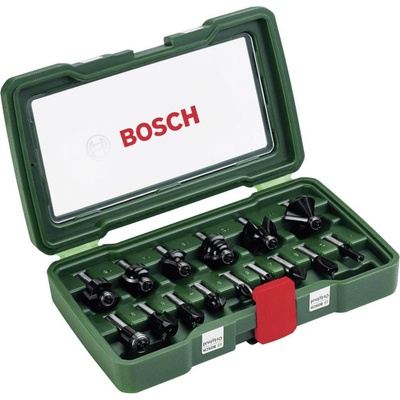 BOSCH 2607019469 - Sada fréz / HM / průměr stopky 8 mm / 15 ks (2607019469)