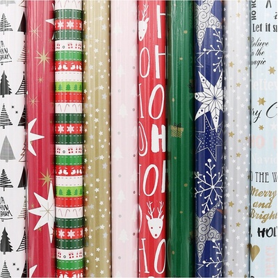 Dárkový balící papír - v roli, vánoční 70x200 cm (10 motivů) Presenta Christmas