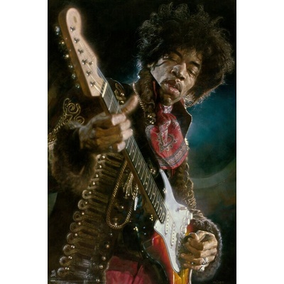 Plagát, Obraz - Sebastian Kruger - Jimi Hendrix, 61 × 91.5 cm