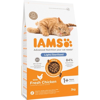 IAMS Advanced Nutrition Sterilised Cat s kuřecím 3 kg