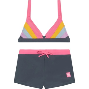 Color Kids Детски комплект бикини Color Kids Kid's Bikini Colorblock Bikini - Pink Lemonade - размер 122 (EU) (750-2556-0212)
