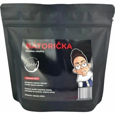 KÁVOHOLIK Espresso Bátorička 100% robusta 250 g