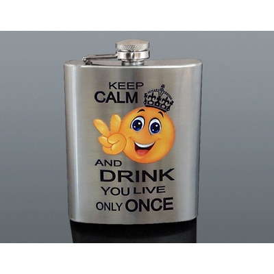 Ploskačka nerez KEEP CALM 240 ml