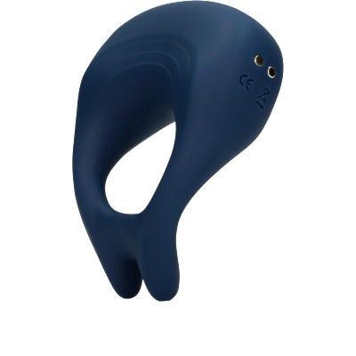 Loveline Вибриращ пръстен за пенис - Балтийско синьо