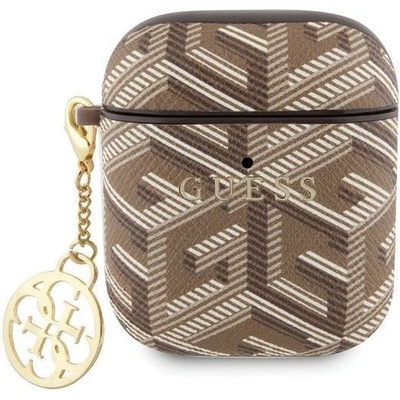 Guess Кейс Guess GUA2PGCE4CW за AirPods 1/2, кафяв, GCube Charm (3666339171155)