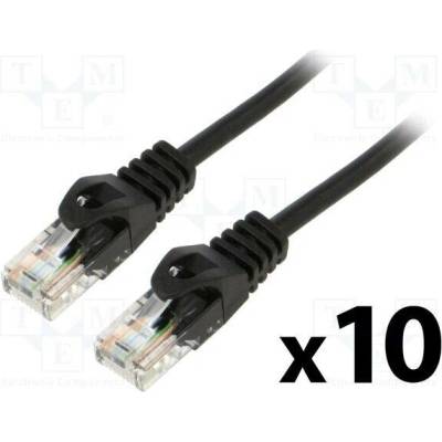 Lanberg PCU5-20CC-0100-BK Patch U/UTP Cat 5e RJ45 vidlice z obou stran lanko CCA