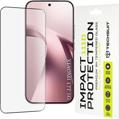 Techsuit Стъклен протектор за Xiaomi 17T - 111D Full Cover - Techsuit - Черен