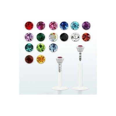Piercingate Labreta s kamínkem PLA00286