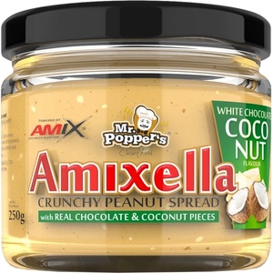 AMIX Mr. Popper´s - Amixella Peanut Spread [250 грама] Бял шоколад с кокос