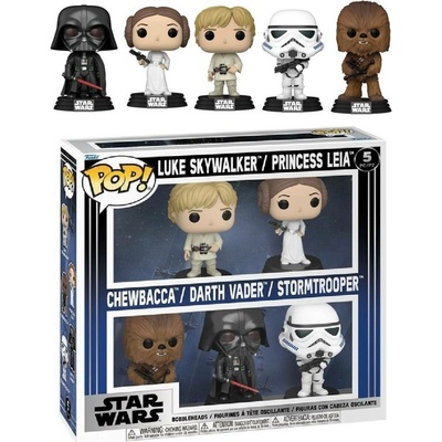 Funko POP! 5-Pack Star Wars - Luke Skywalker, Princess Leia / Chewbacca / Darth Vader / Stormtrooper