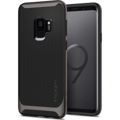 Spigen Neo Hybrid Case - хибриден кейс с висока степен на защита за Samsung Galaxy S9 (тъмносив)