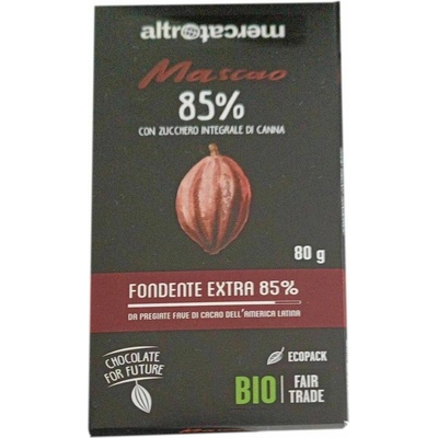 Mascao extra tmavá čokoláda 85% Bio 80 g