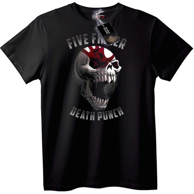 NOONEBRAND Тениска с Череп на Five Finger Death Punch - 4XL, White