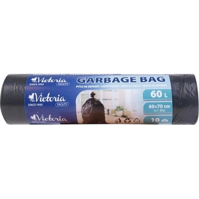 Victoria MDPE 60 l 15 μm 10 ks čierne