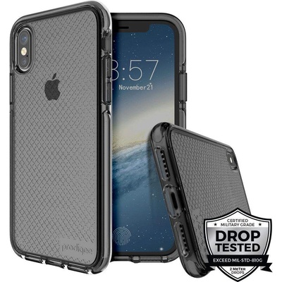 Prodigee Safetee Case - хибриден кейс с висока степен на защита за iPhone XS, iPhone X (черен)