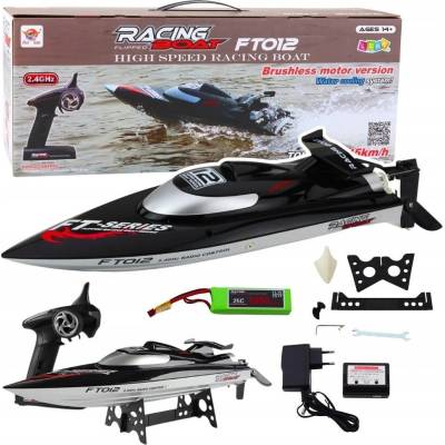 Lean Toys FT012 RC Motorový člun RTR černá 50km/h