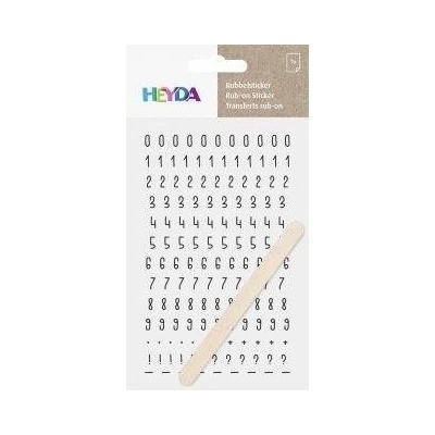 HEYDA Propisoty 10 x 19 cm - čísla černá
