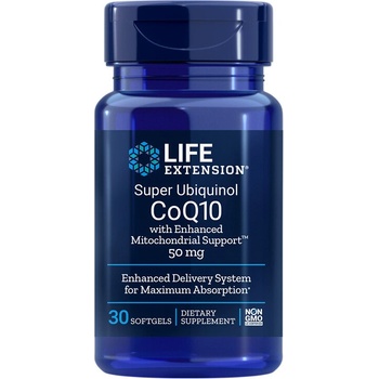 Life Extension Коензим Q10 (убиквинол) 50 mg + шилажит 50 mg 30 софтгел капсули | Life Extension (01427 LE)