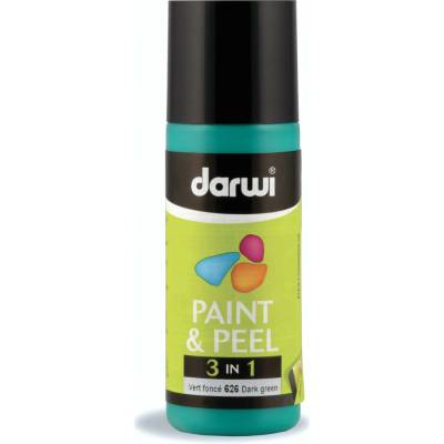 Darwi Paint & Peel 3v1 zlupovacia farba na sklo 80 ml tmavozelená