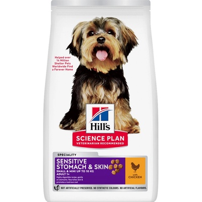 Hill’s Science Plan Adult Small & Mini Chicken Sensitive Stomach & Skin 1,5 kg