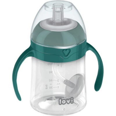 LOVI Неразливаща се чаша със сламка Lovi - Зелена, 150 ml (35/364)