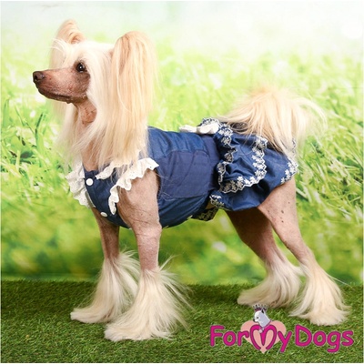 For My Dog Šaty FMD DENIM BLUE