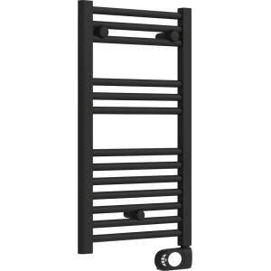 Crystal Електрическа лира за баня Crystal E-JADE, 300 W, 720 x 400 mm, заредена с термофлуид, черен мат (390861)