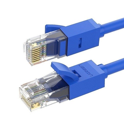 UGREEN Мрежов кабел Ugreen, NW102 11203, Ethernet, patchcord, с RJ45, Cat6, UTP, 1000Mbps, 3m, син (UG11203)
