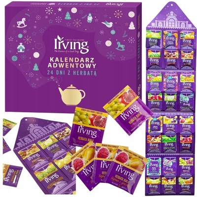 IRVING adventní kalendář čajový vánoční stromek