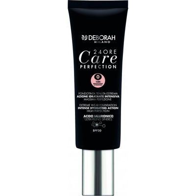 Deborah 24 Ore Care Perfection хидратиращ течен фон дьо тен 0 Farose SPF 20 30 ml